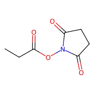 N-(Propionyloxy)succinimide structure