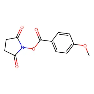 2,5-Dioxopyrrolidin-1-yl 4-methoxybenzoate structure