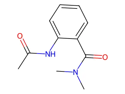Benzamide, 2-(acetylamino)-N,N-dimethyl- structure