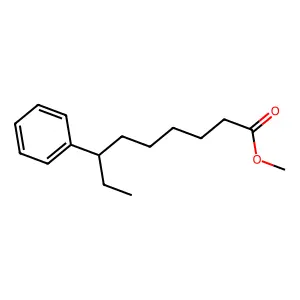 Methyl 7-phenylnonanoate structure