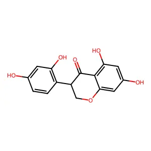 3-(2,4-Dihydroxyphenyl)-2,3-dihydro-5,7-dihydroxy-4H-1-benzopyran-4-one structure
