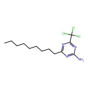 4-壬基-6-(三氯甲基)-1,3,5-三嗪-2-胺 structure
