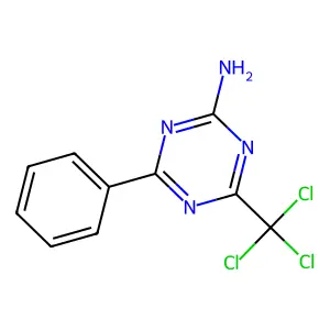 s-Triazine, 2-amino-4-phenyl-6-(trichloromethyl)- structure