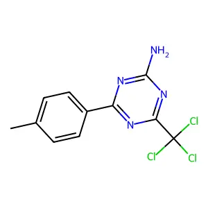 4-(4-Methylphenyl)-6-(trichloromethyl)-1,3,5-triazin-2-amine structure