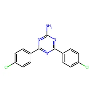 4,6-双(4-氯苯基)-1,3,5-三嗪-2-胺 structure