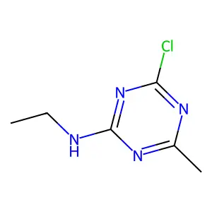 4-氯-N-乙基-6-甲基-1,3,5-三嗪-2-胺 structure