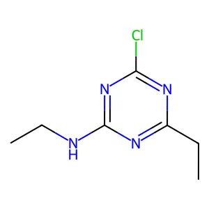 4-氯-N,6-二乙基-1,3,5-三嗪-2-胺 structure