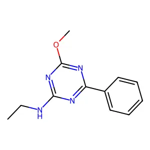 N-乙基-4-甲氧基-6-苯基-1,3,5-三嗪-2-胺 structure