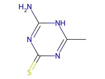 4-Amino-6-methyl-1,3,5-triazine-2-thiol structure