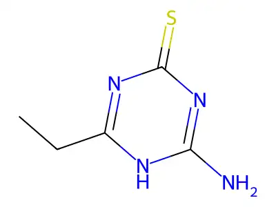 6-Amino-4-ethyl-1,2-dihydro-1,3,5-triazine-2-thione structure