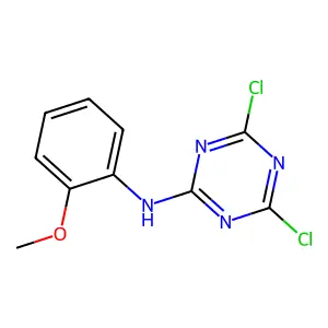 4,6-Dichloro-N-(2-methoxyphenyl)-1,3,5-triazin-2-amine structure