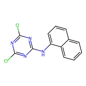 4,6-Dichloro-N-1-naphthalenyl-1,3,5-triazin-2-amine structure