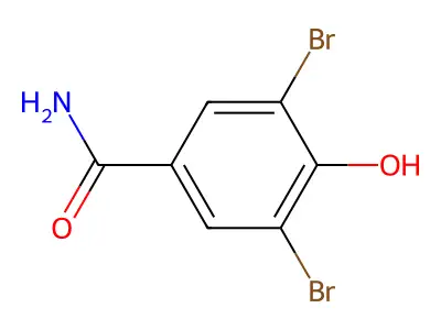 3,5-Dibromo-4-hydroxybenzamide structure