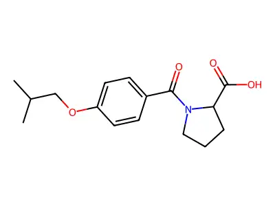 1-(4-Isobutoxy-benzoyl)-pyrrolidine-2-carboxylic acid structure