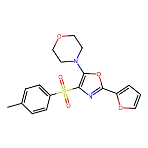 4-(2-(Furan-2-yl)-4-tosyloxazol-5-yl)morpholine structure