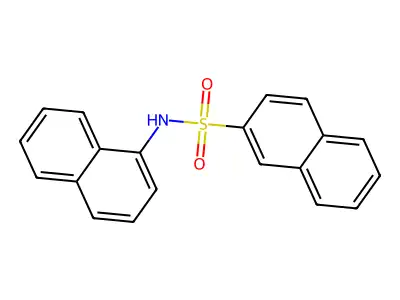 N-(1-naphthyl)-2-naphthalenesulfonamide structure