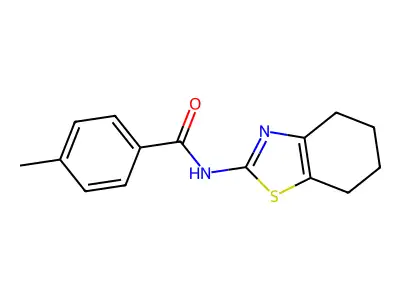 4-methyl-N-(4,5,6,7-tetrahydro-1,3-benzothiazol-2-yl)benzamide structure