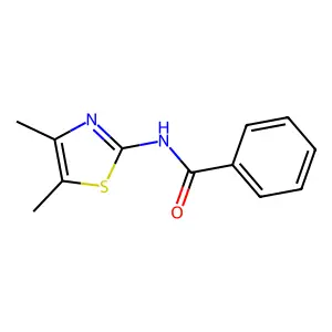 N-(4,5-dimethyl-1,3-thiazol-2-yl)benzamide structure
