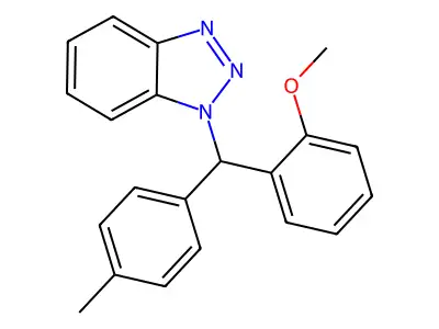 1-[(2-Methoxyphenyl)(4-methylphenyl)methyl]-1H-1,2,3-benzotriazole structure