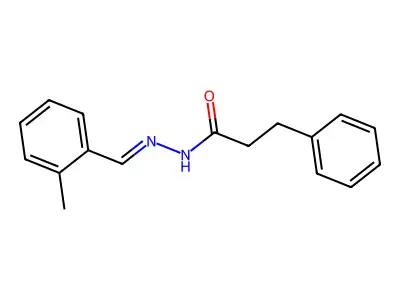 N'-(2-methylbenzylidene)-3-phenylpropanohydrazide structure