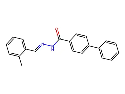 N'-(2-methylbenzylidene)-4-biphenylcarbohydrazide structure