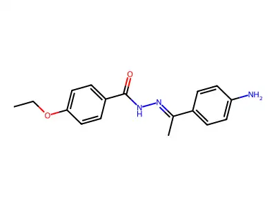 N-[1-(4-aminophenyl)ethylideneamino]-4-ethoxybenzamide structure