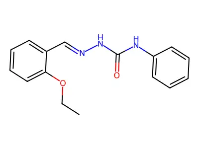 1-[(E)-(2-ethoxyphenyl)methylideneamino]-3-phenylurea structure