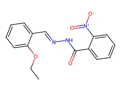 N'-(2-ethoxybenzylidene)-2-nitrobenzohydrazide structure