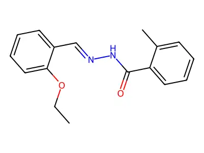 N'-(2-ethoxybenzylidene)-2-methylbenzohydrazide structure