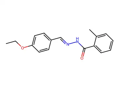 N'-(4-ethoxybenzylidene)-2-methylbenzohydrazide structure