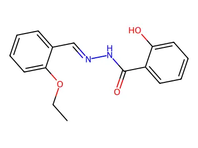 N'-(2-ethoxybenzylidene)-2-hydroxybenzohydrazide structure