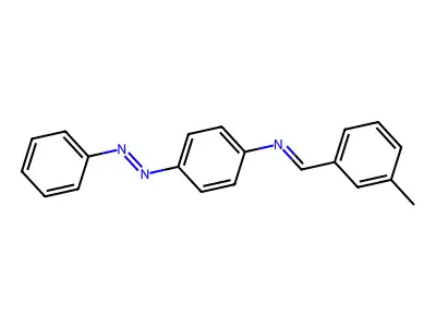 N-[(E)-(3-methylphenyl)methylidene]-4-[(E)-phenyldiazenyl]aniline structure