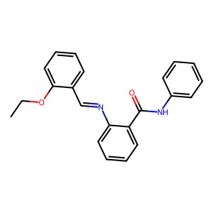 2-[(2-乙氧基亚苄基)氨基]-N-苯基苯甲酰胺 structure
