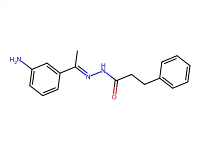 N'-[(E)-1-(3-Aminophenyl)ethylidene]-3-phenylpropanohydrazide structure