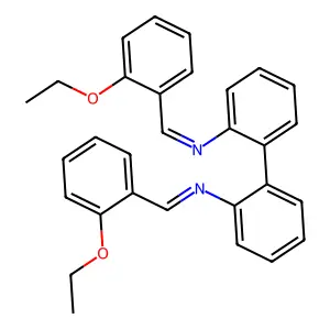 N,N'-bis[(E)-(2-ethoxyphenyl)methylidene]biphenyl-2,2'-diamine structure