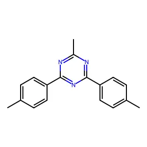 2-Methyl-4,6-bis(4-methylphenyl)-1,3,5-triazine structure