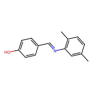 4-{[(2,5-Dimethylphenyl)imino]methyl}phenol structure