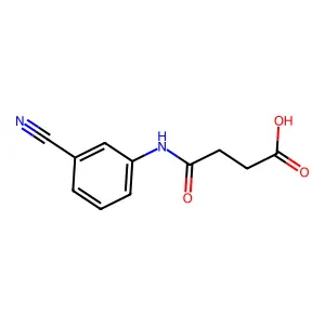 4-(3-氰基苯氨基)-4-氧代丁酸 structure