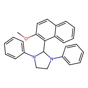 2-(2-Methoxynaphthalen-1-yl)-1,3-diphenylimidazolidine structure