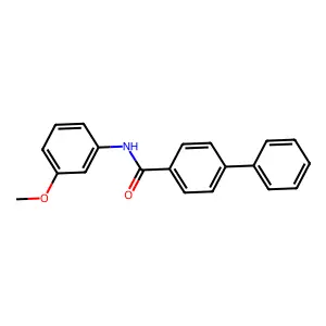 N-(3-甲氧基苯基)联苯-4-甲酰胺 structure