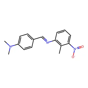 N-{(E)-[4-(dimethylamino)phenyl]methylidene}-2-methyl-3-nitroaniline structure