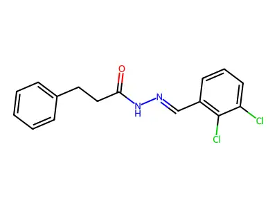 N'-(2,3-dichlorobenzylidene)-3-phenylpropanohydrazide structure