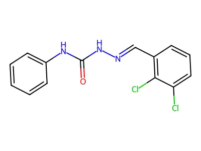 1-[(E)-(2,3-dichlorophenyl)methylideneamino]-3-phenylurea structure