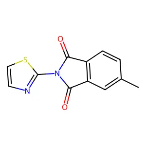 4-甲基-N-(2-噻唑基)邻苯二甲酰亚胺 structure