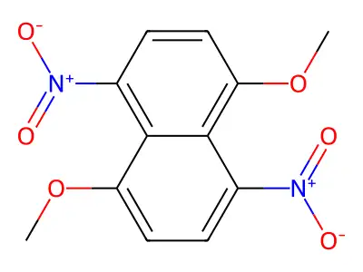 1,5-Dimethoxy-4,8-dinitronaphthalene structure
