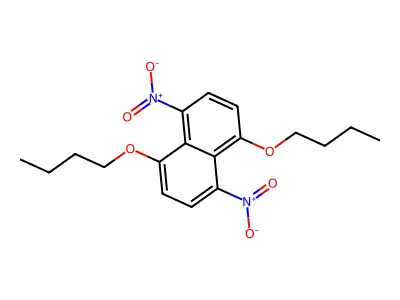 1,5-Dibutoxy-4,8-dinitronaphthalene structure