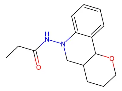 N-{2H,3H,4H,4aH,5H,6H,10bH-Pyrano[3,2-c]quinolin-6-yl}propanamide structure