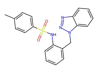 N-[2-(1H-1,2,3-Benzotriazol-1-ylmethyl)phenyl]-4-methylbenzene-1-sulfonamide structure