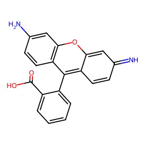 xanthylium, 3,6-diamino-9-(2-carboxyphenyl)-, inner salt structure