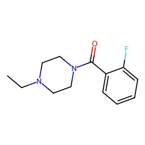 1-Ethyl-4-(2-fluorobenzoyl)piperazine structure